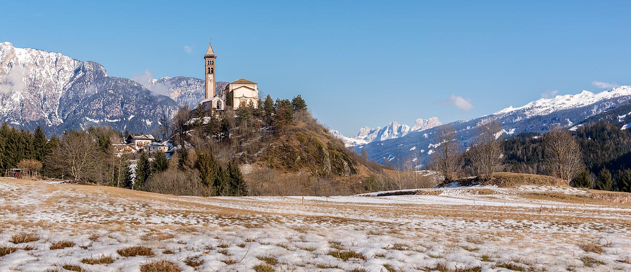 Castello di Fiemme in winter