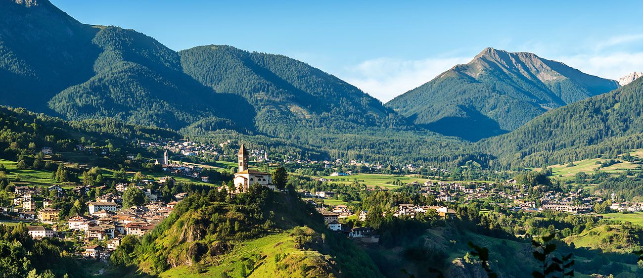 Panoramablick auf die Val di Fiemme