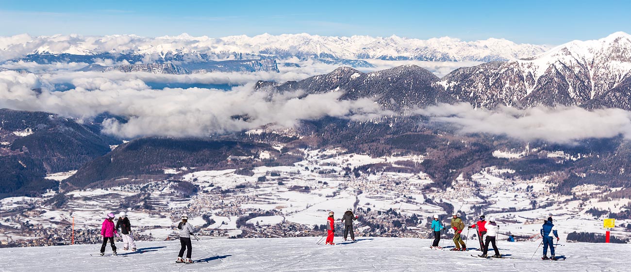 Panoramic view on the Fiemme Valley