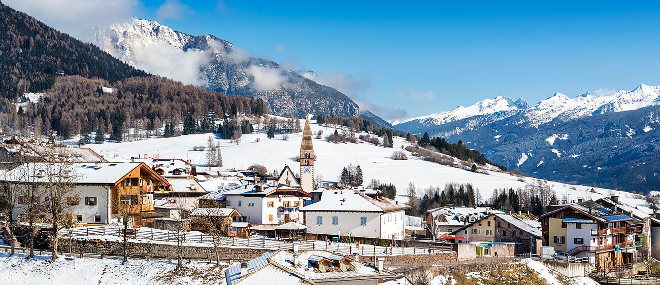 Varena paese innevato