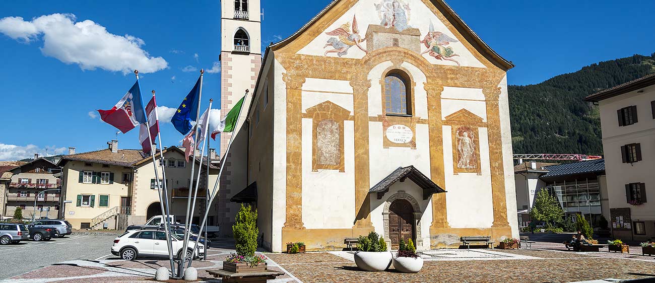 Die Kirche von Molina di Fiemme