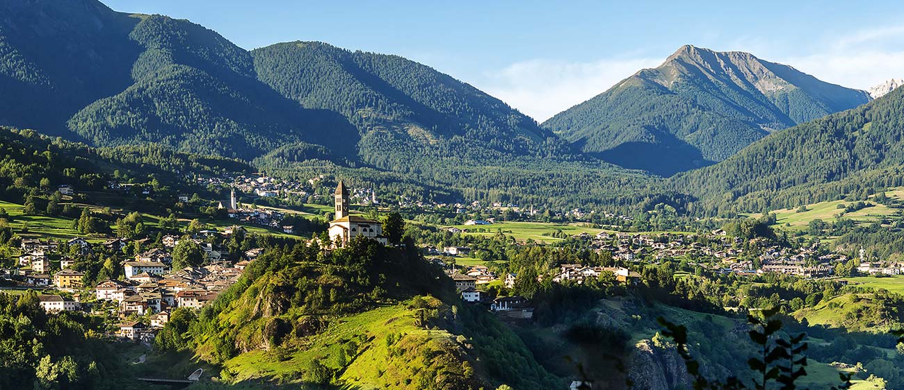 Panorama della Val di Fiemme e dei suoi paesi